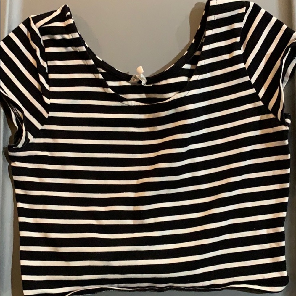 Striped crop top